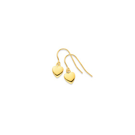 9ct-Heart-Drop-Earrings on sale