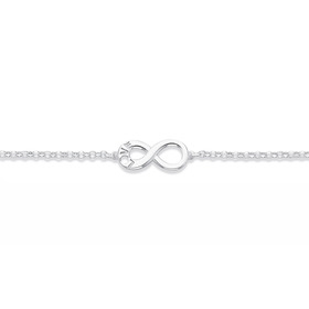 Sterling+Silver+Love+Infinity+Bracelet