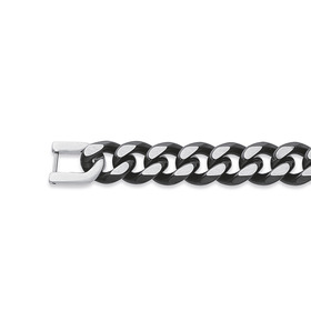 Chisel-Stainless-Steel-Black-Curb-Bracelet on sale