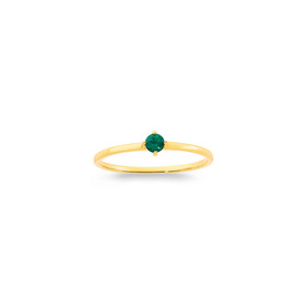 9ct-Created-Emerald-Ring on sale