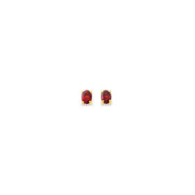 9ct+Garnet+Studs