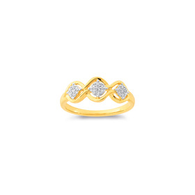 9ct-Diamond-Cluster-Ring on sale