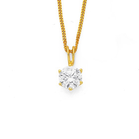 9ct-Cubic-Zirconia-Pendant on sale