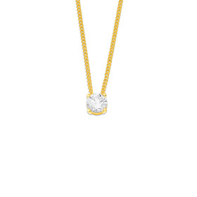 9ct-Gold-Cubic-Zirconia-Slider-Pendant on sale