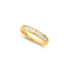 9ct-Channel-Set-Cubic-Zirconia-Band-Size-O on sale