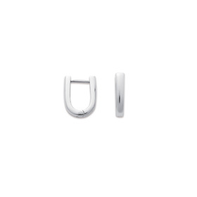 Sterling-Silver-U-Shape-Huggies on sale