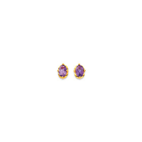 9ct-Amethyst-Studs on sale