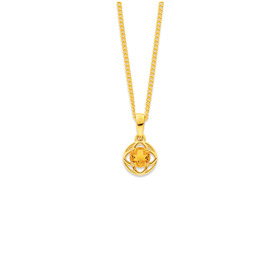 9ct-Citrine-Celtic-Design-Pendant on sale
