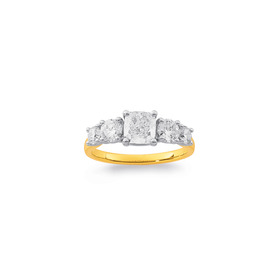 14ct-Element-Lab-Diamond-5-Stone-Ring-TDW2ct on sale