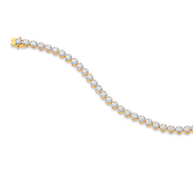 14ct-Element-Lab-Diamond-Tennis-Bracelet-TDW3ct on sale