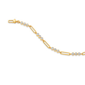 10ct-Element-Lab-Diamond-Paperclip-Bracelet-TDW1ct on sale