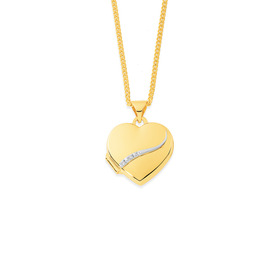 9ct-Diamond-Puff-Heart-Locket on sale