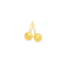 9ct-7mm-Diamond-Cut-Flat-Euroball-Earrings on sale
