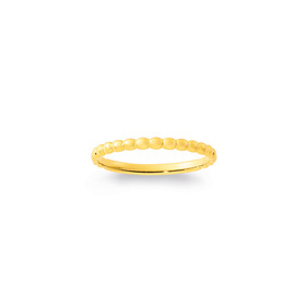 9ct-Beaded-Ring on sale