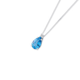 Sterling-Silver-Created-Spinel-Cubic-Zirconia-Pendant on sale
