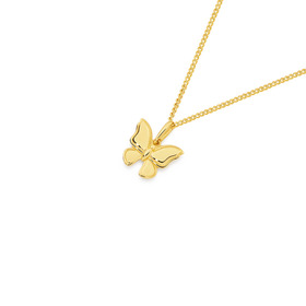 9ct-Gold-Polished-Mini-Butterfly-Pendant on sale