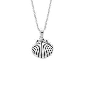 Sterling+Silver+Scallop+Shell+Pendant+on+Chain