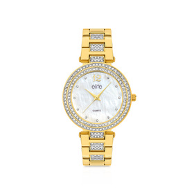 Elite-Ladies-Gold-Tone-Watch-5081066 on sale