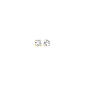 9ct+Cubic+Zirconia+Stud+Earrings