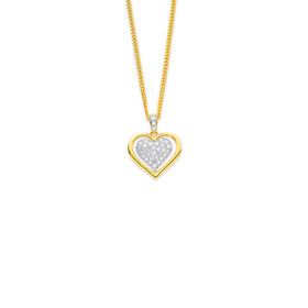 9ct-Pave-Heart-Diamond-Pendant on sale