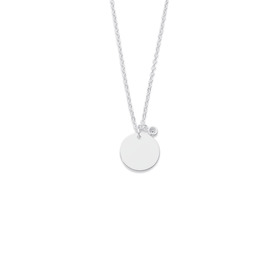 Sterling-Silver-Engraved-Cubic-Zirconia-Disk-Pendant on sale