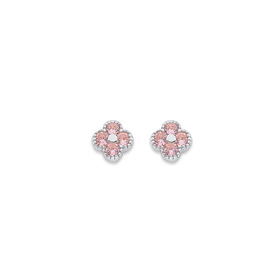 Sterling-Silver-Violet-Cubic-Zirconia-Round-Stud-Earrings on sale