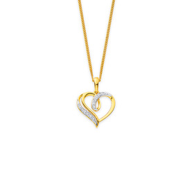 9ct-Diamond-Heart-Pendant on sale