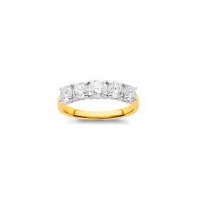 10ct-5-Stone-Element-Lab-Grown-Diamond-Ring on sale