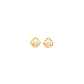 9ct-Freshwater-Pearl-Fancy-Studs on sale