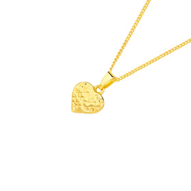 9ct-10mm-Double-Sided-Diamond-Cut-Heart-Pendant on sale