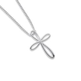 Sterling-Silver-Infinity-Cross-Pendant on sale