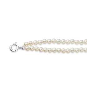 Sterling-Silver-Double-Strand-Pearl-Bracelet on sale