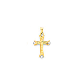 9ct-Two-Tone-Celtic-Cross-Pendant on sale