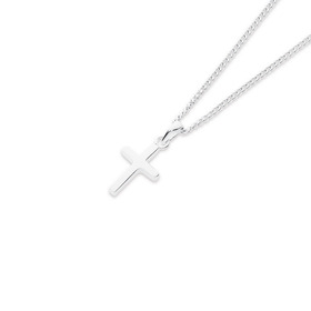 Sterling-Silver-Mini-Plain-Cross-Pendant on sale