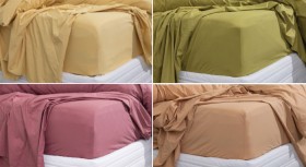 Design-Republique-Portia-250TC-100-Washed-Cotton-Individual-Sheets on sale