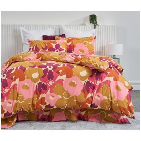 Design+Republique+100%25+Cotton+Flannelette+Layered+Flowers+Duvet+Cover