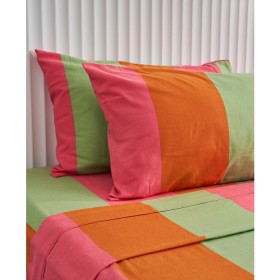 Design-Republique-100-Cotton-Flannelette-Pastel-Stripe-Sheet-Set on sale