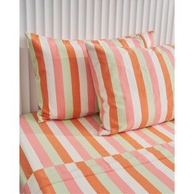 Design+Republique+100%25+Cotton+Flannelette+Pastel+Stripe+Sheet+Set