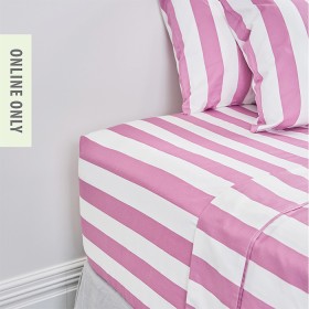 Design-Republique-Ariana-Stripe-Cotton-Fitted-Sheet on sale