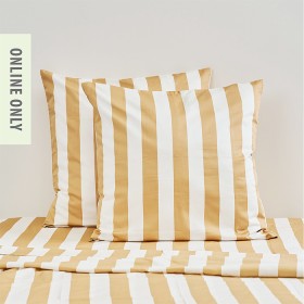 Design+Republique+Ariana+Stripe+Cotton+European+Pillowcase+Pair