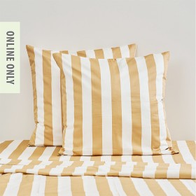 Design-Republique-Ariana-Stripe-Cotton-European-Pillowcase-Pair on sale