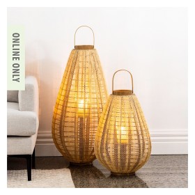 Design-Republique-Aspyn-Bamboo-Lantern-Nautral on sale