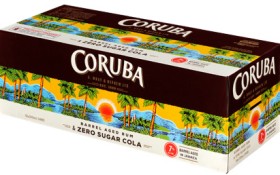 Coruba-Cola-Zero-Sugar-7-10-x-330ml-Cans on sale