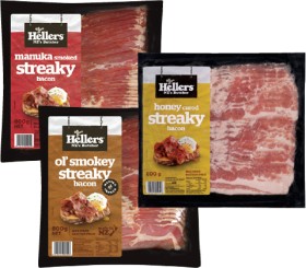 Hellers-Streaky-Bacon-Ol-Smokey-Streaky-Bacon-or-Honey-Cured-Streaky-Bacon-800g on sale