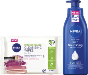 Nivea-Body-Lotion-400ml-or-Wipes-25s on sale