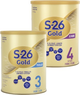 S-26-Gold-Stage-3-or-4-Milk-Drink-900g on sale