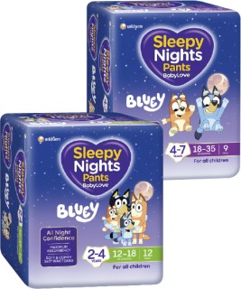 BabyLove-Sleepy-Nights-Pants-9-12-Pack on sale