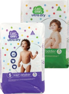 Little-Ones-Convenience-Nappies-13-18-Pack on sale