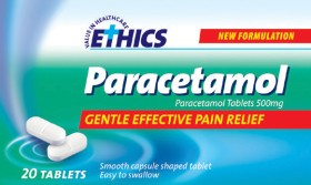Ethics-Paracetamol-500mg-20-Caplets on sale