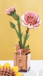 Robotime-Wooden-Bloom-Carnation-Single-Stem on sale